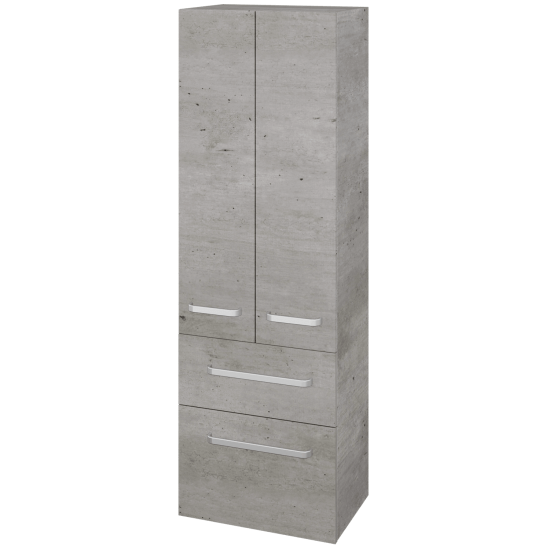 Hochschrank UNI SVD2Z2 50  - D01 Beton - Griffes T01 - D23 Herkules