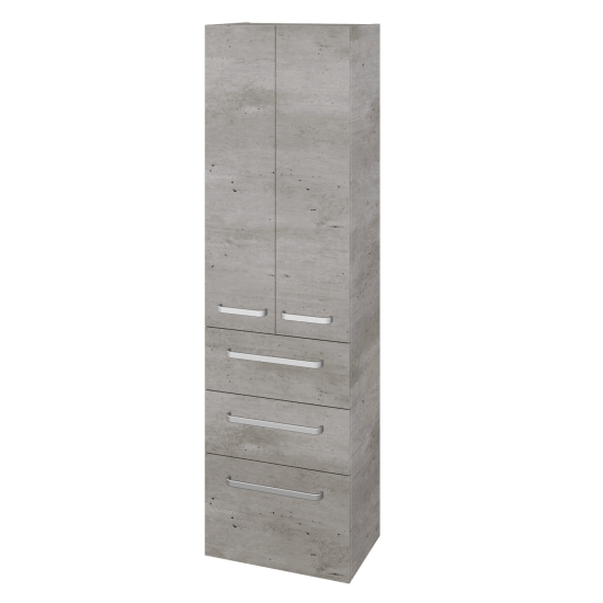 Hochschrank UNI SVD2Z3 50  - D01 Beton - Griffes T01 - D23 Herkules