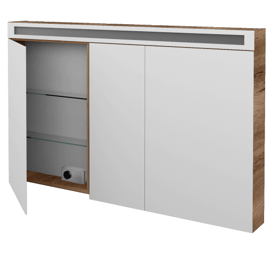 Spiegelschrank ORO GA3OE 130  - D21 Tobacco