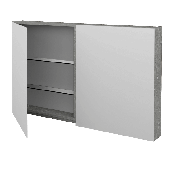 Badezimmer Spiegelschrank AMBIENTE GA2E 120  - D20 Galaxy