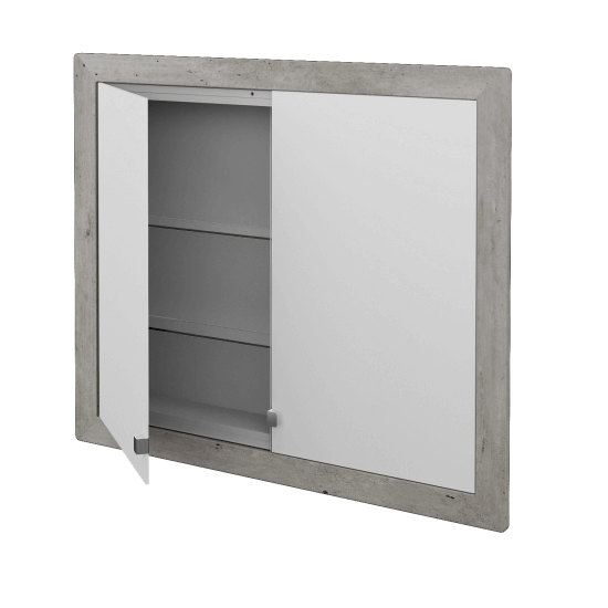 Einbaubarer Spiegelschrank WALL-IN GA2OE 90  - D21 Tobacco