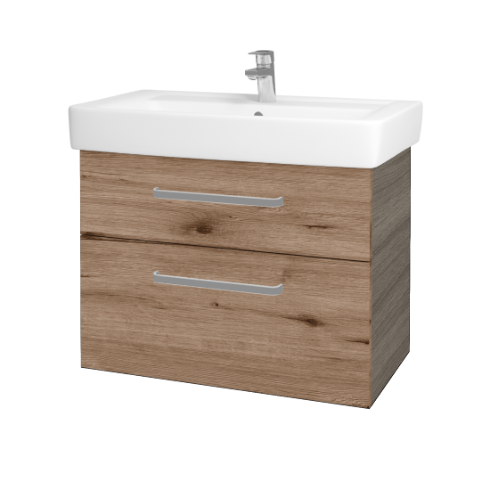 Badezimmerschrank NEXT SZZ2 80  - D03 Cafe - Griffes T01 - D23 Herkules